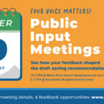 Community Input Meetings Set for October 29 – Review Draft Zoning Code Recommendations