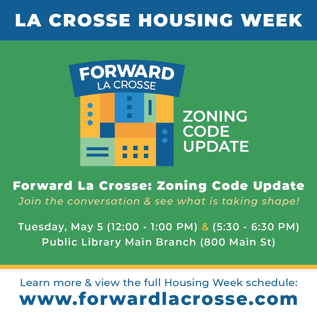 Forward La Crosse Zoning Code Update logo