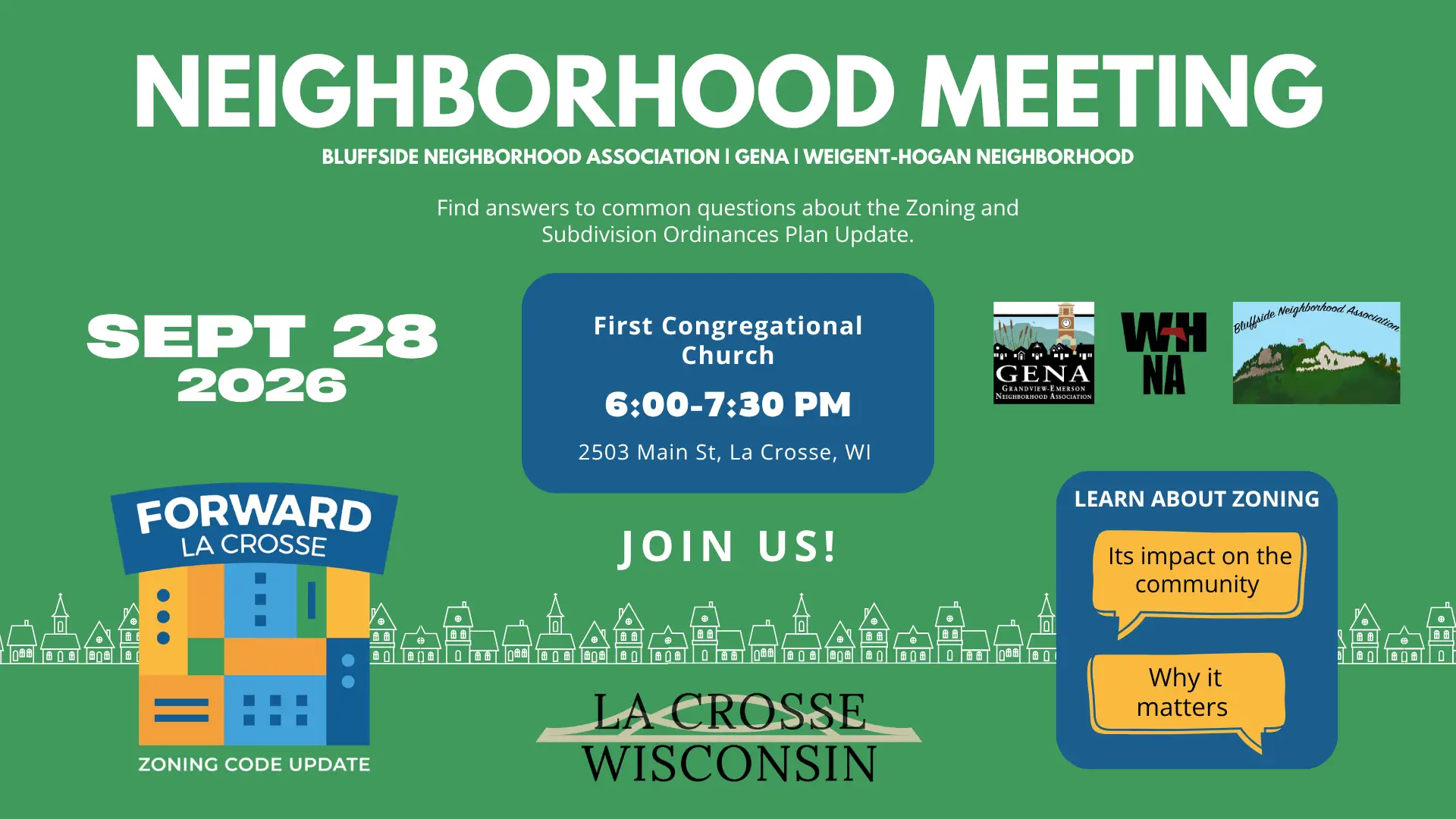 Zoning Neighborhood Meeting (Sept 28)